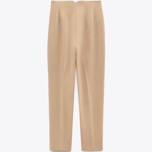 Zara high waisted pants in taupe